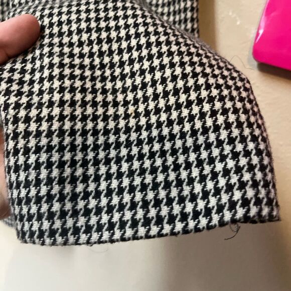 Sag Harbor Wool Houndstooth Blazer Women’s 10 Velvet Collar Classic Work Jacket - Picture 5 of 10